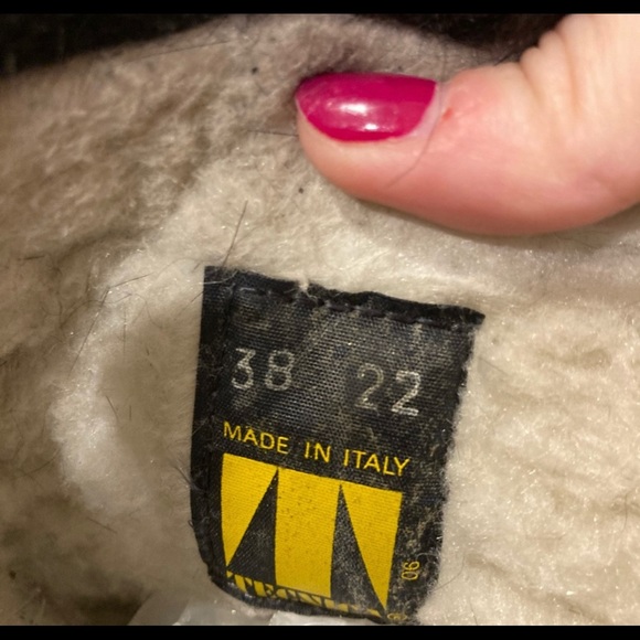 Tecnica Fur Skandia Black Tan Winter Boots 38 - Picture 3 of 5